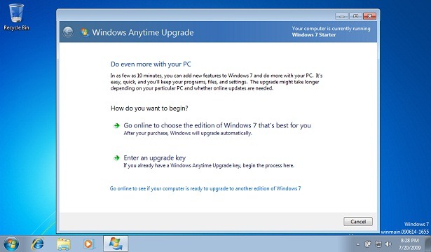 Windows 10 anytime upgrade product key